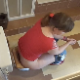 In what appears to be a genuine voyeur video, a blonde girl is recorded taking a piss and fairly large shit while on the toilet in a home bathroom. She pisses so much that her poop sounds are not really audible.